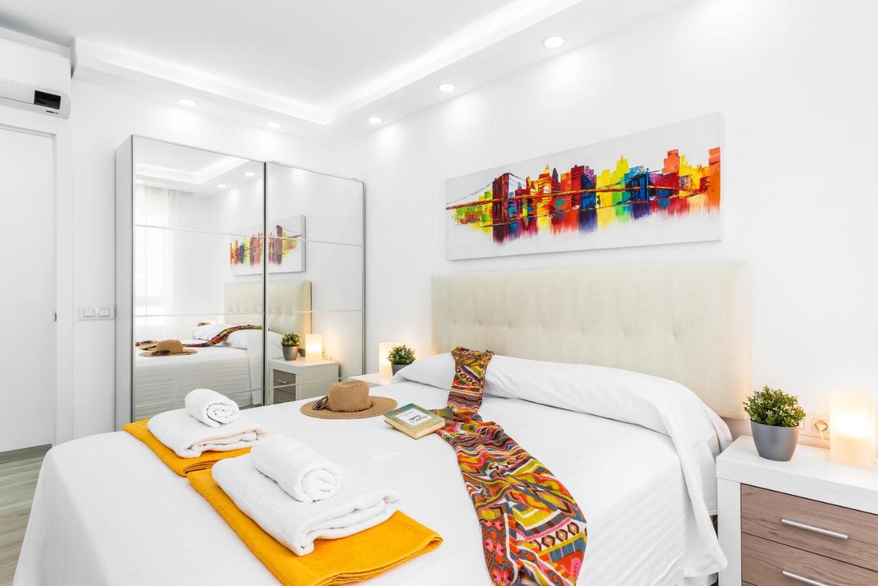 3C Atico Vista Hermosa Wifi Pool,Tennis,Padel,Park Los Cristianos  Luaran gambar