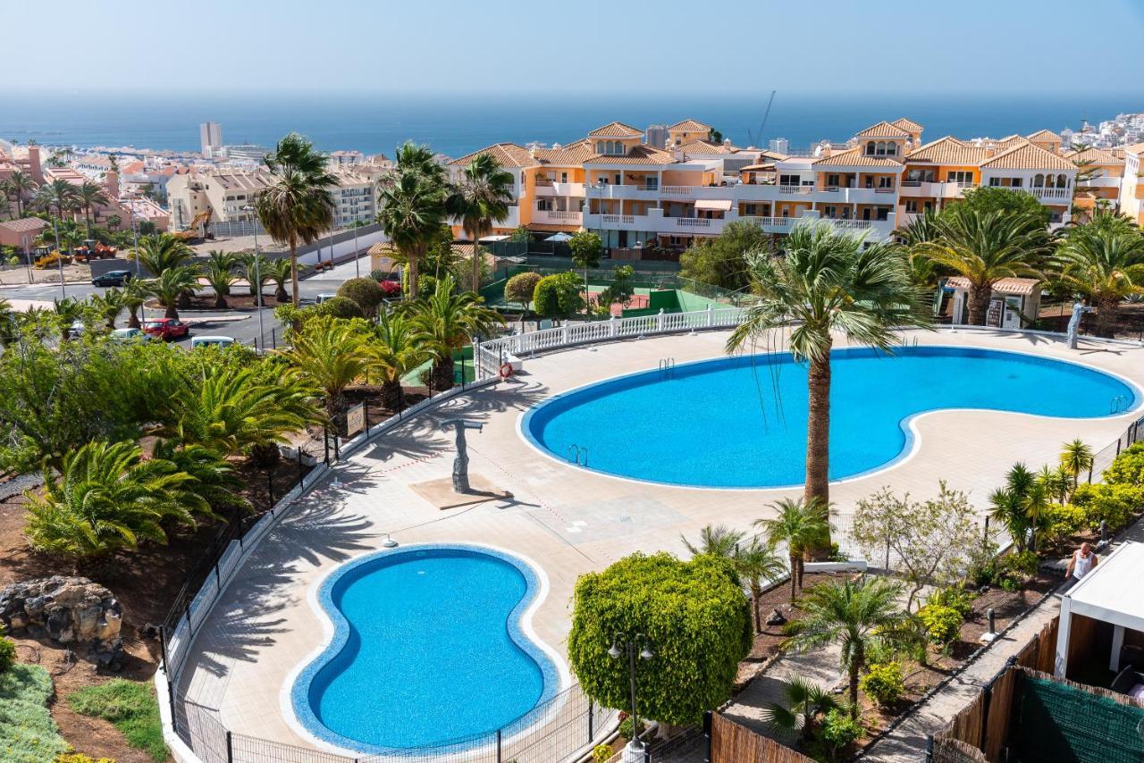 3C Atico Vista Hermosa Wifi Pool,Tennis,Padel,Park Los Cristianos  Luaran gambar